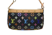 Load image into Gallery viewer, 新品同様 LOUIS VUITTON ルイヴィトン ポシェットアクセソワール アクセサリーポーチ M92648 モノグラム マルチカラー ブラック 中古 4b006636