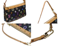 Load image into Gallery viewer, 新品同様 LOUIS VUITTON ルイヴィトン ポシェットアクセソワール アクセサリーポーチ M92648 モノグラム マルチカラー ブラック 中古 4b006636