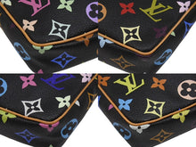 Load image into Gallery viewer, 新品同様 LOUIS VUITTON ルイヴィトン ポシェットアクセソワール アクセサリーポーチ M92648 モノグラム マルチカラー ブラック 中古 4b006636
