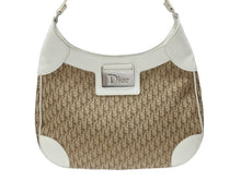Load image into Gallery viewer, Christian Dior クリスチャンディオール ストリートシック トロッター ワンショルダーバッグ ブラウン ホワイト キャンバス 美品 中古 4b006638