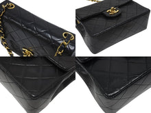 Load image into Gallery viewer, 極美品 CHANEL シャネル ミニマトラッセ17 Sフラップ Sチェーンショルダーバッグ 1番台 ラムスキン ココマーク ブラック 中古 4b006639