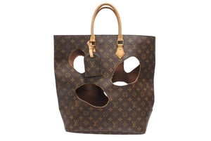 極美品 LOUIS VUITTON ルイヴィトン ウィズホールズ トートバッグ M40279 コムデギャルソン 川久保玲 2014 ゴールド金具 中古 4b006642