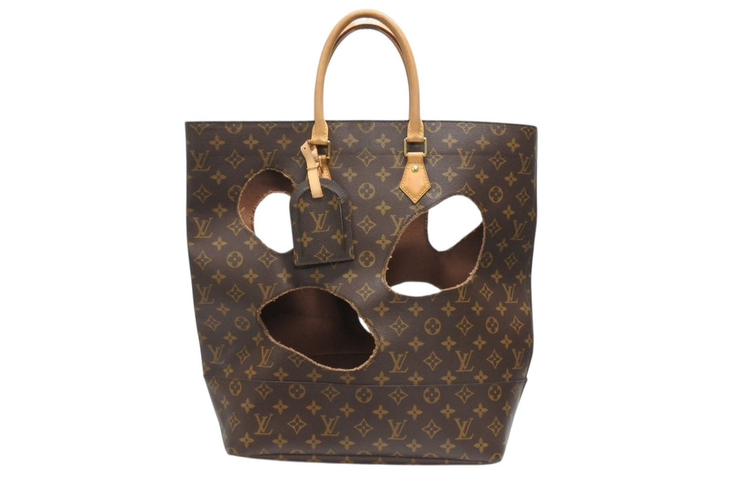 極美品 LOUIS VUITTON ルイヴィトン ウィズホールズ トートバッグ M40279 コムデギャルソン 川久保玲 2014 ゴールド金具 中古 4b006642
