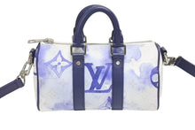 Load image into Gallery viewer, 新品同様 LOUIS VUITTON ルイヴィトン キーポルXS 2WAY ショルダーバッグ M45761 モノグラムウォーターカラー ネイビー ホワイト 中古 4b006643