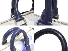 Load image into Gallery viewer, 新品同様 LOUIS VUITTON ルイヴィトン キーポルXS 2WAY ショルダーバッグ M45761 モノグラムウォーターカラー ネイビー ホワイト 中古 4b006643