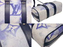 Load image into Gallery viewer, 新品同様 LOUIS VUITTON ルイヴィトン キーポルXS 2WAY ショルダーバッグ M45761 モノグラムウォーターカラー ネイビー ホワイト 中古 4b006643