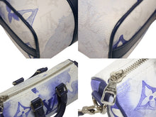 Load image into Gallery viewer, 新品同様 LOUIS VUITTON ルイヴィトン キーポルXS 2WAY ショルダーバッグ M45761 モノグラムウォーターカラー ネイビー ホワイト 中古 4b006643