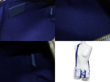 Load image into Gallery viewer, 新品同様 LOUIS VUITTON ルイヴィトン キーポルXS 2WAY ショルダーバッグ M45761 モノグラムウォーターカラー ネイビー ホワイト 中古 4b006643