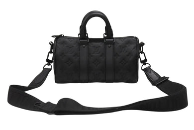 新品同様 LOUIS VUITTON ルイヴィトン キーポル バンドリエール25 ショルダーバッグ ハンドバッグ モノグラムトリヨン M20900 中古 4b006644