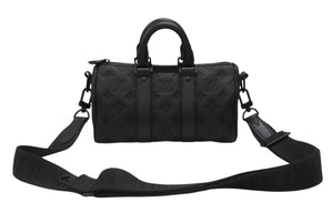 新品同様 LOUIS VUITTON ルイヴィトン キーポル バンドリエール25 ショルダーバッグ ハンドバッグ モノグラムトリヨン M20900 中古 4b006644