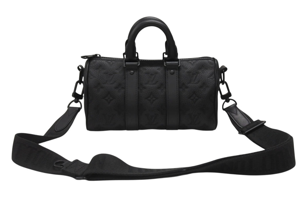 新品同様 LOUIS VUITTON ルイヴィトン キーポル バンドリエール25 ショルダーバッグ ハンドバッグ モノグラムトリヨン M20900 中古 4b006644