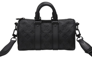 新品同様 LOUIS VUITTON ルイヴィトン キーポル バンドリエール25 ショルダーバッグ ハンドバッグ モノグラムトリヨン M20900 中古 4b006644