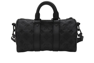 新品同様 LOUIS VUITTON ルイヴィトン キーポル バンドリエール25 ショルダーバッグ ハンドバッグ モノグラムトリヨン M20900 中古 4b006644