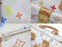 Load image into Gallery viewer, LOUIS VUITTON ルイヴィトン スピーディ30 ハンドバッグ M92643 モノグラム マルチカラー 村上隆 ホワイト 美品 中古 4b006646