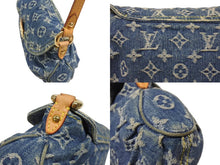 Load image into Gallery viewer, LOUIS VUITTON ルイヴィトン ミニプリーティ ワンショルダーバッグ M95050 モノグラム デニム レザー ゴールド金具 美品 中古 4b006648