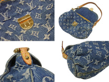 Load image into Gallery viewer, LOUIS VUITTON ルイヴィトン ミニプリーティ ワンショルダーバッグ M95050 モノグラム デニム レザー ゴールド金具 美品 中古 4b006648