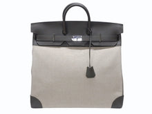 Load image into Gallery viewer, 新品同様 HERMES エルメス ハンドバッグ オータクロア50 ヴェールマキ トワルキャンプ シルバー金具 U刻印 中古 4b006651