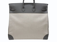 Load image into Gallery viewer, 新品同様 HERMES エルメス ハンドバッグ オータクロア50 ヴェールマキ トワルキャンプ シルバー金具 U刻印 中古 4b006651