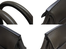Load image into Gallery viewer, 新品同様 HERMES エルメス ハンドバッグ オータクロア50 ヴェールマキ トワルキャンプ シルバー金具 U刻印 中古 4b006651