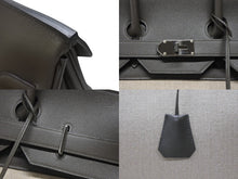 Load image into Gallery viewer, 新品同様 HERMES エルメス ハンドバッグ オータクロア50 ヴェールマキ トワルキャンプ シルバー金具 U刻印 中古 4b006651