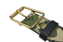 Load image into Gallery viewer, 新品同様 LOUIS VUITTON ルイヴィトン ベルト サンチュール モノグラモフラージュ 村上隆 サイズ90 M9646U ゴールド金具 中古 4b006653