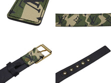 Load image into Gallery viewer, 新品同様 LOUIS VUITTON ルイヴィトン ベルト サンチュール モノグラモフラージュ 村上隆 サイズ90 M9646U ゴールド金具 中古 4b006653