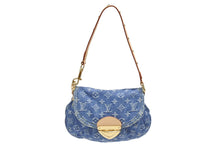 Load image into Gallery viewer, 新品未使用 LOUIS VUITTON ルイヴィトン 2WAYバッグ ショルダーバッグ サンセット モノグラムデニム M46829 レザー ブルー 中古 4b006655