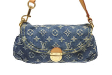 Load image into Gallery viewer, 極美品 LOUIS VUITTON ルイヴィトン ミニプリーティ ワンショルダーバッグ M95050 モノグラム デニム レザー ゴールド金具 中古 4b006656