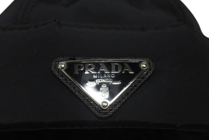 極美品 PRADA プラダ Re-Nylon リナイロン パデッドビーニー フィッシャーマンキャップ 2HC168 サイズM トライアングルロゴ 中古 4b006658
