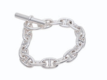 Load image into Gallery viewer, 新品未使用 HERMES エルメス Chaine d&#39;Ancre Bracelet MM シェーヌダンクル MM ブレスレット Ag925 シルバー 15コマ 中古 4b006660