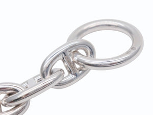 新品未使用 HERMES エルメス Chaine d'Ancre Bracelet MM シェーヌダンクル MM ブレスレット Ag925 シルバー 15コマ 中古 4b006660