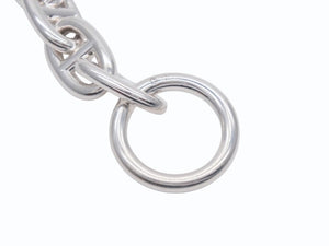 新品未使用 HERMES エルメス Chaine d'Ancre Bracelet MM シェーヌダンクル MM ブレスレット Ag925 シルバー 15コマ 中古 4b006660