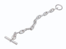 Load image into Gallery viewer, 新品未使用 HERMES エルメス Chaine d&#39;Ancre Bracelet MM シェーヌダンクル MM ブレスレット Ag925 シルバー 15コマ 中古 4b006660