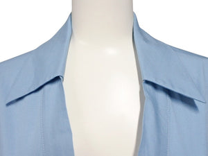 JIL SANDER ジルサンダー ロングワンピース JDG426AJG05161 サイズ32 ブルー コットン ポリウレタン 美品 中古 4b006663