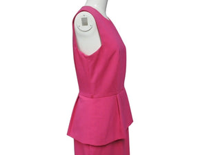極美品 Calvin Klein カルバンクライン ワンピース レディース ポリエステル サイズ2 ピンク 中古 4b006664