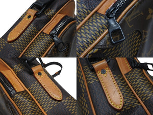 LOUIS VUITTON ルイヴィトン NIGO ナイルメッセンジャー PM ショルダーバッグ ダミエジャイアント N40359 ブラウン 良品 中古 4b006687