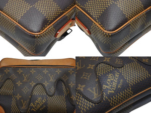 LOUIS VUITTON ルイヴィトン NIGO ナイルメッセンジャー PM ショルダーバッグ ダミエジャイアント N40359 ブラウン 良品 中古 4b006687