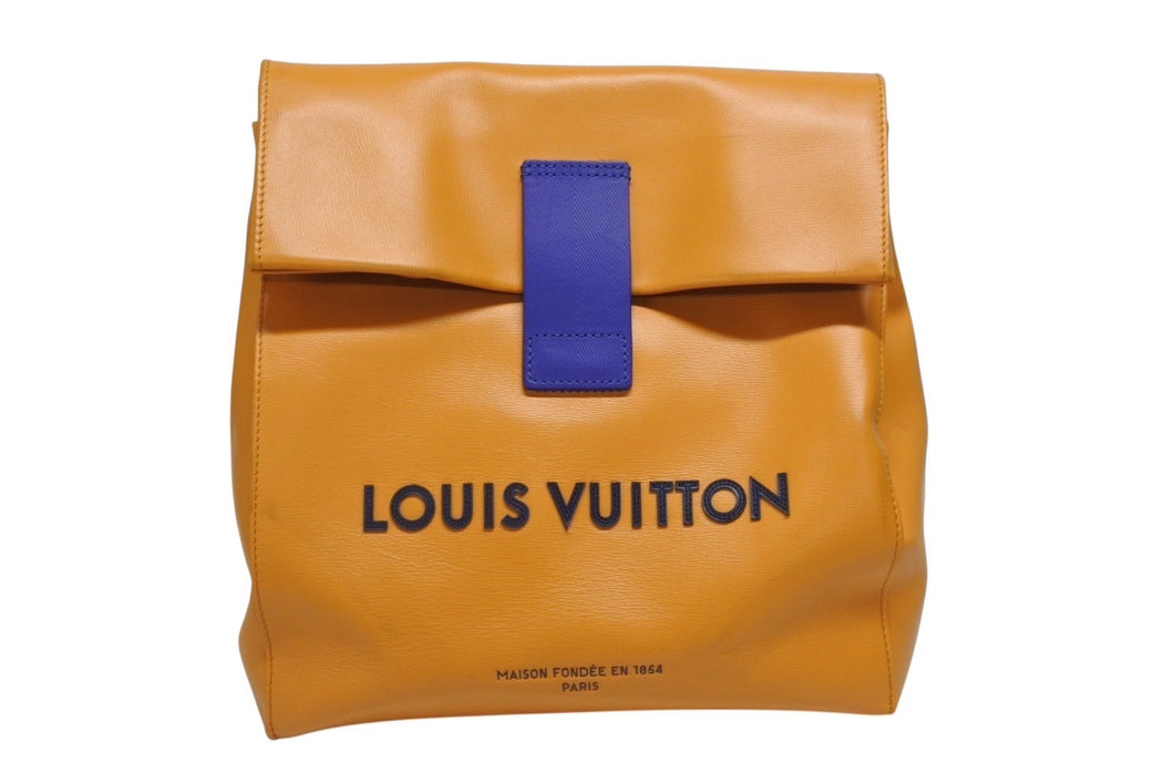 LOUIS VUITTON ルイヴィトン 24SS Sandwich Bag サンドウィッチ バッグ クラッチバッグ M24578 サフラン オレンジ 美品 中古 4b006688