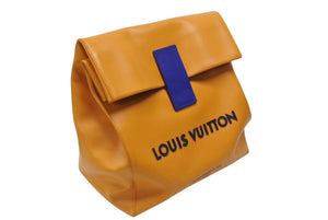 LOUIS VUITTON ルイヴィトン 24SS Sandwich Bag サンドウィッチ バッグ クラッチバッグ M24578 サフラン オレンジ 美品 中古 4b006688