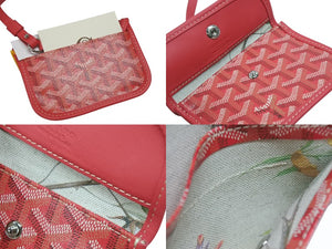 新品未使用 GOYARD ゴヤール アンジュ ミニポーチ ハンドバッグ ANJEFLMINCG43TY43P ピンク 2025年限定 シルバー金具 中古 4b006690