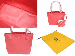 新品未使用 GOYARD ゴヤール アンジュ ミニポーチ ハンドバッグ ANJEFLMINCG43TY43P ピンク 2025年限定 シルバー金具 中古 4b006690