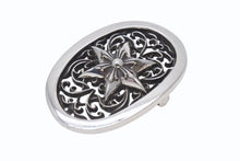 Load image into Gallery viewer, 極美品 CHROME HEARTS クロムハーツ BUCKLE CLASSIC OVAL STAR クラシック オーバルスター バックル 重量約148.3g シルバー 中古 4b006698