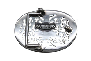 極美品 CHROME HEARTS クロムハーツ BUCKLE CLASSIC OVAL STAR クラシック オーバルスター バックル 重量約148.3g シルバー 中古 4b006698