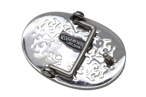 極美品 CHROME HEARTS クロムハーツ BUCKLE CLASSIC OVAL STAR クラシック オーバルスター バックル 重量約148.3g シルバー 中古 4b006698
