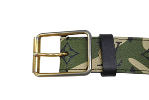 LOUIS VUITTON ルイヴィトン ベルト サンチュール モノグラモフラージュ 村上隆 サイズ90 M9646U ゴールド金具 美品 中古 4b006699