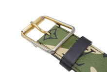 Load image into Gallery viewer, LOUIS VUITTON ルイヴィトン ベルト サンチュール モノグラモフラージュ 村上隆 サイズ90 M9646U ゴールド金具 美品 中古 4b006699