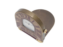 Load image into Gallery viewer, CARTIER カルティエ 折り畳み式 トラベル クロック A10 置き時計 357203697 フランス製 ワインレッド アンティークゴールド金具 美品 中古
