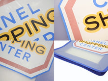 Load image into Gallery viewer, CHANEL シャネル トートバッグ ハンドバッグ ノベルティ ブルー クリア ロゴ プリント 美品 中古 4b006710