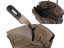 Load image into Gallery viewer, ゴルチェ期 HERMES エルメス ショルダーバーキン エトゥープトリヨンクレマンス ◻︎J刻 ルテニウム金具 美品 中古 4b006712