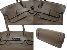 Load image into Gallery viewer, ゴルチェ期 HERMES エルメス ショルダーバーキン エトゥープトリヨンクレマンス ◻︎J刻 ルテニウム金具 美品 中古 4b006712